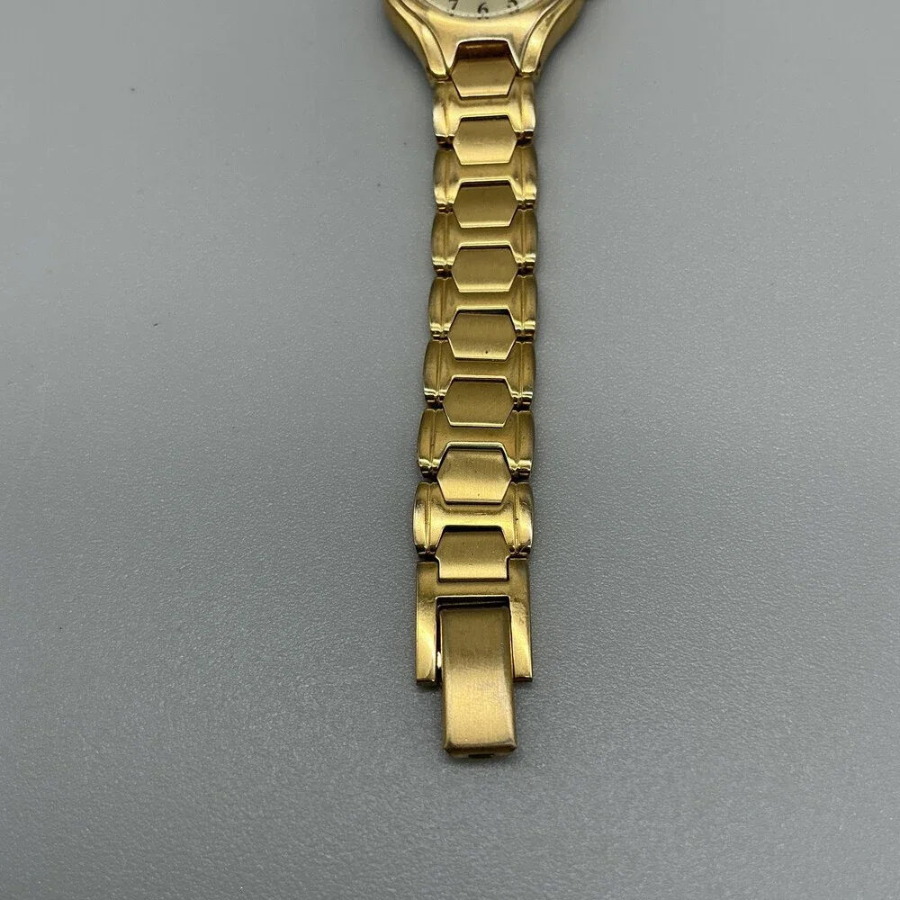 Citizen Womens Watch 23mm Champagne Dial Gold Tone 1012-3072689 New Battery 7.5